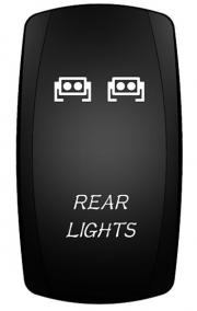RV AUTO TRAILER REAR LIGHTS ROCKER SWITCH (ON)-OFF-(ON) DPDT 7PI